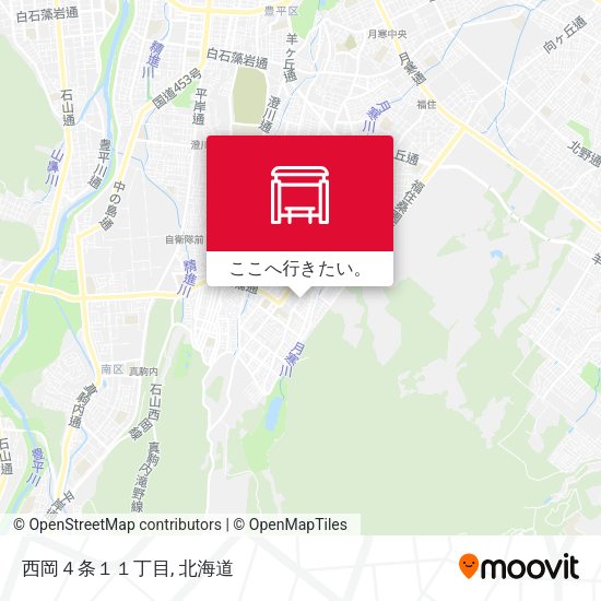 西岡４条１１丁目地図