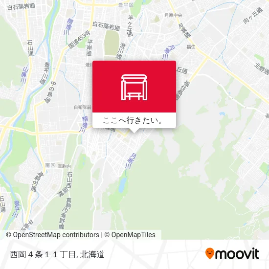 西岡４条１１丁目地図