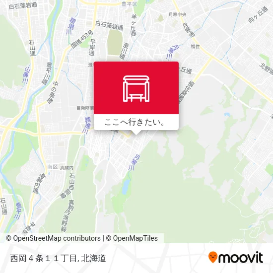 西岡４条１１丁目地図