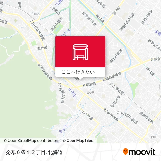 発寒６条１２丁目地図