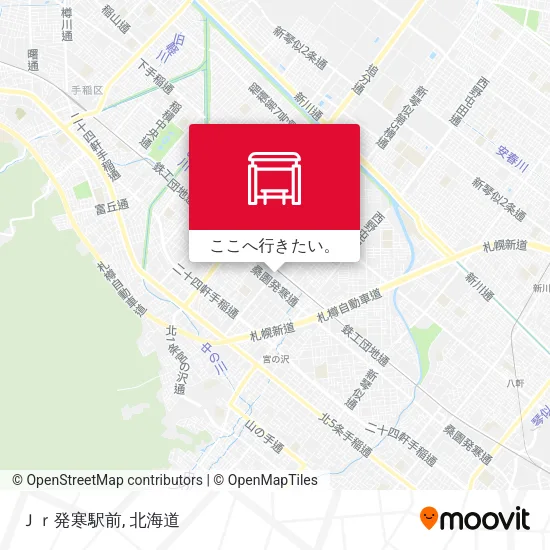 Ｊｒ発寒駅前地図