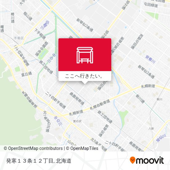 発寒１３条１２丁目地図