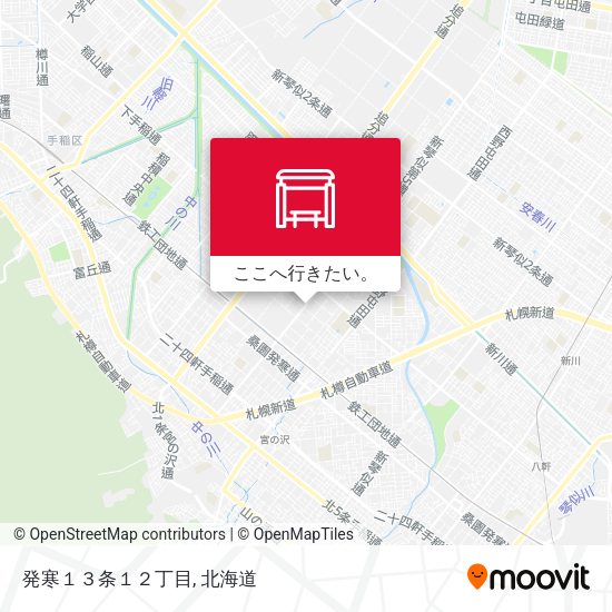 発寒１３条１２丁目地図