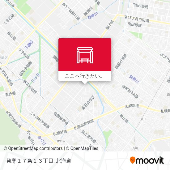 発寒１７条１３丁目地図