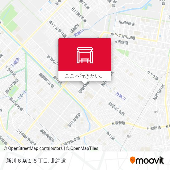 新川６条１６丁目地図