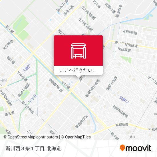新川西３条１丁目地図