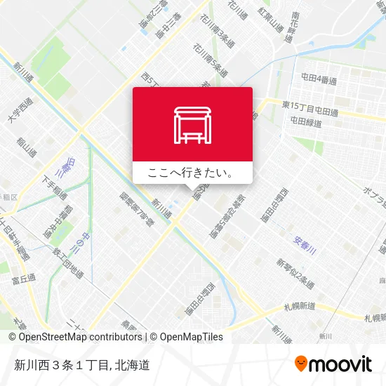 新川西３条１丁目地図