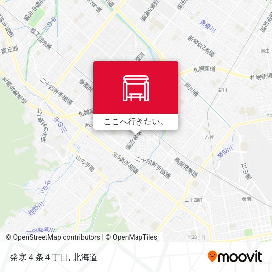 発寒４条４丁目地図