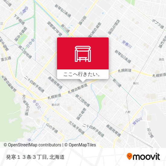 発寒１３条３丁目地図