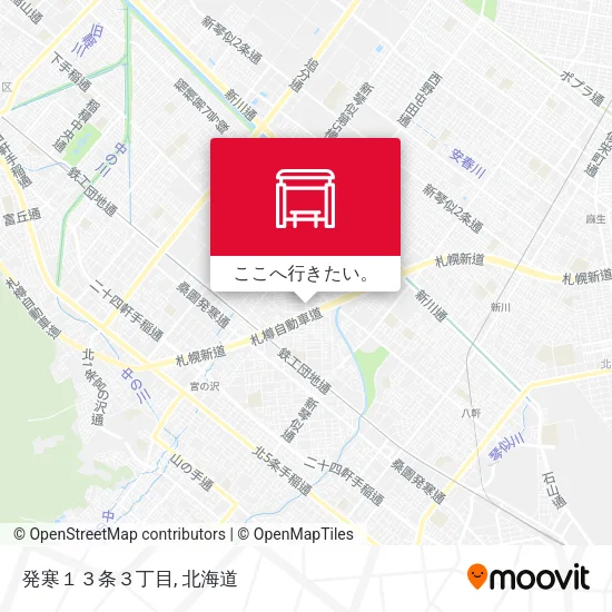 発寒１３条３丁目地図