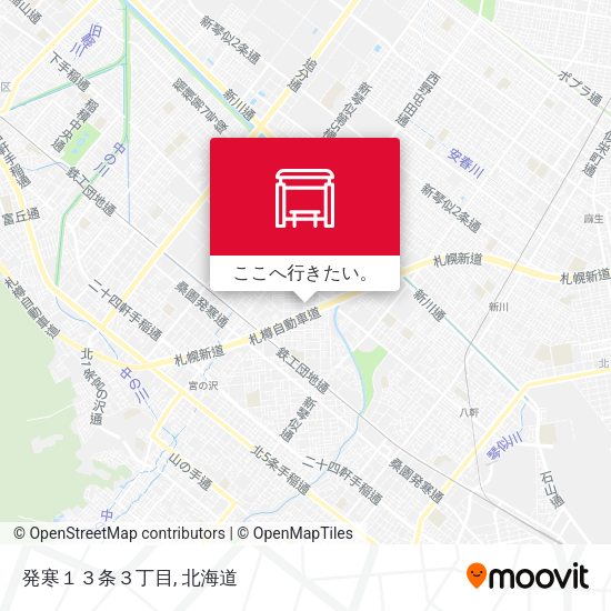 発寒１３条３丁目地図