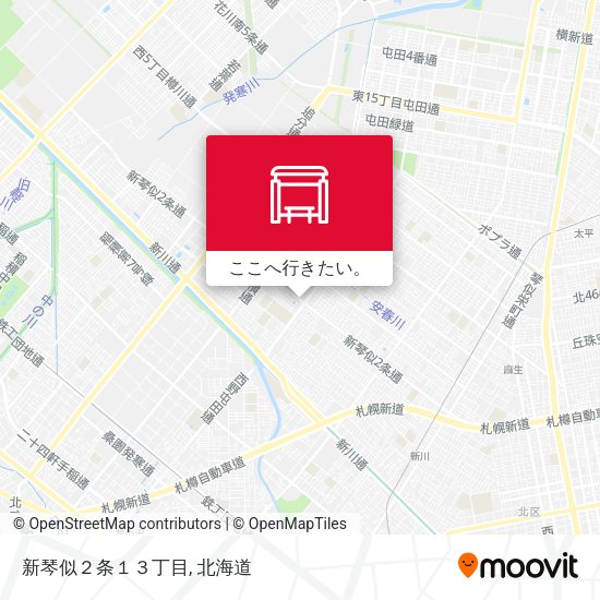 新琴似２条１３丁目地図