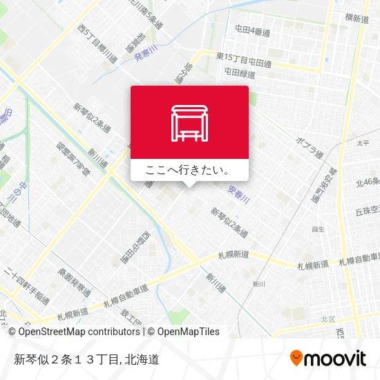 新琴似２条１３丁目地図