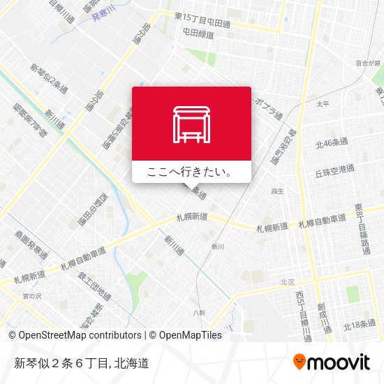 新琴似２条６丁目地図