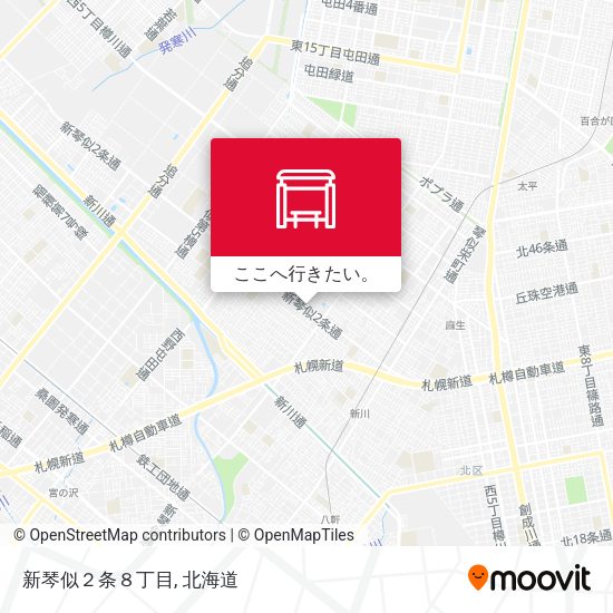 新琴似２条８丁目地図
