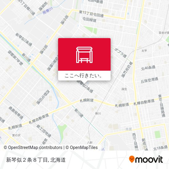 新琴似２条８丁目地図