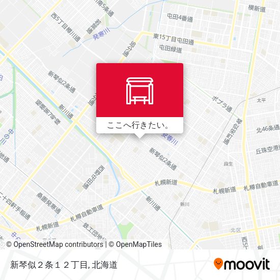 新琴似２条１２丁目地図