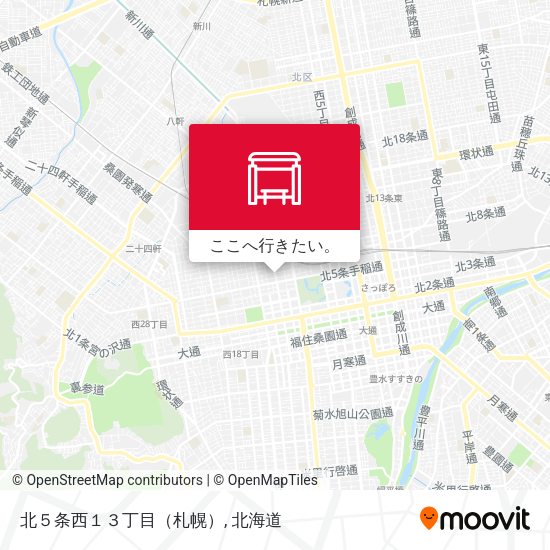 北５条西１３丁目（札幌）地図