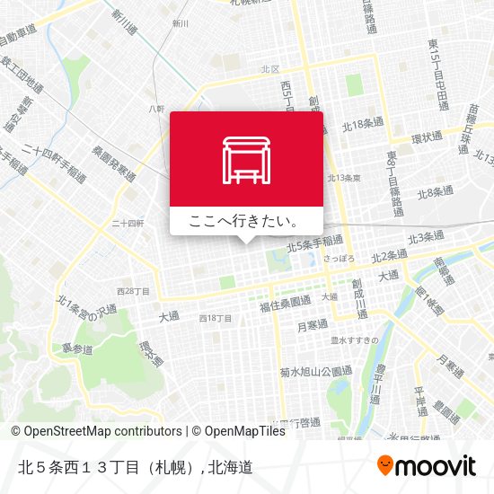 北５条西１３丁目（札幌）地図