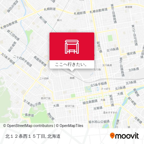 北１２条西１５丁目地図