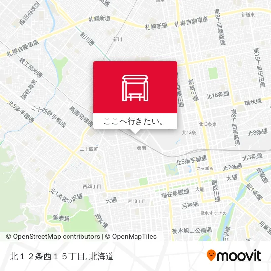 北１２条西１５丁目地図