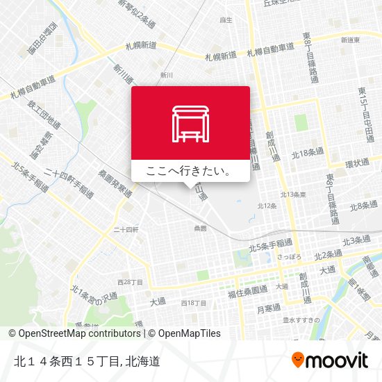 北１４条西１５丁目地図