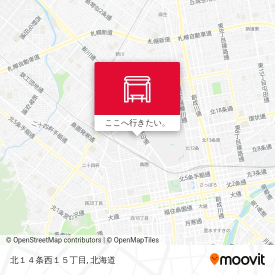 北１４条西１５丁目地図