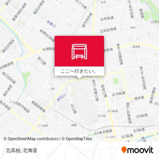 北高校地図