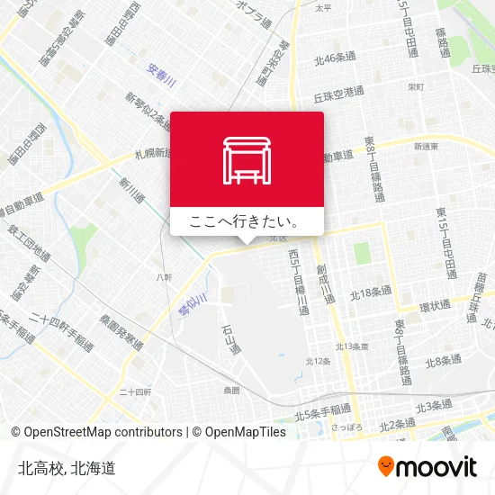 北高校地図