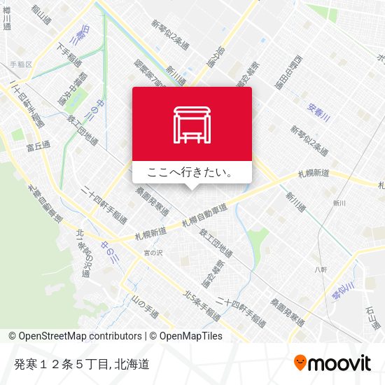 発寒１２条５丁目地図