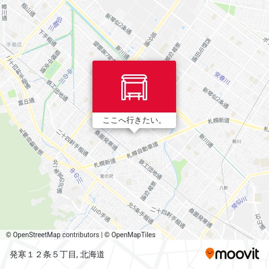発寒１２条５丁目地図