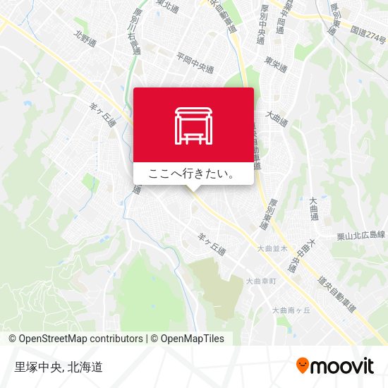 里塚中央地図