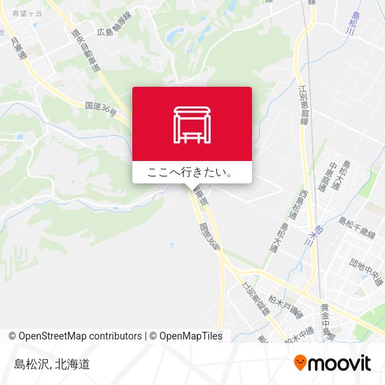島松沢地図