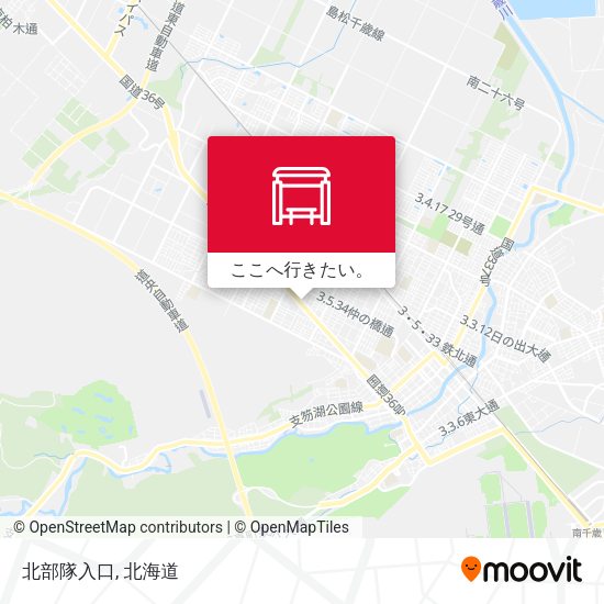 北部隊入口地図