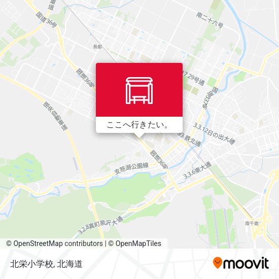 北栄小学校地図