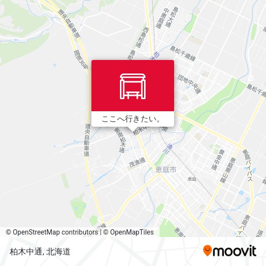 柏木中通地図