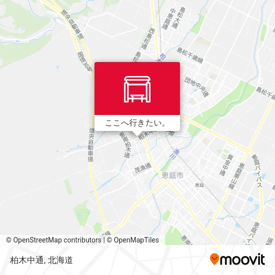 柏木中通地図