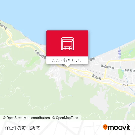 保証牛乳前地図