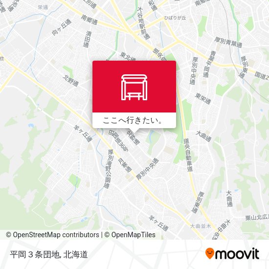 平岡３条団地地図
