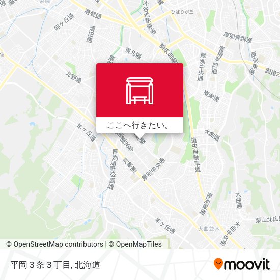 平岡３条３丁目地図