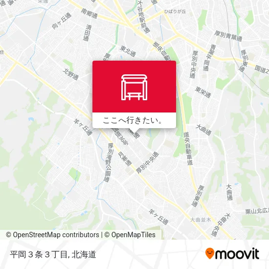 平岡３条３丁目地図
