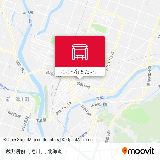 裁判所前（滝川）地図