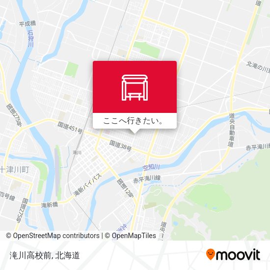 滝川高校前地図