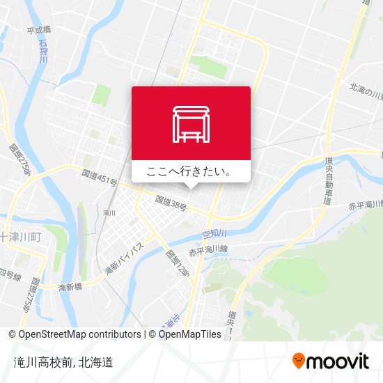 滝川高校前地図
