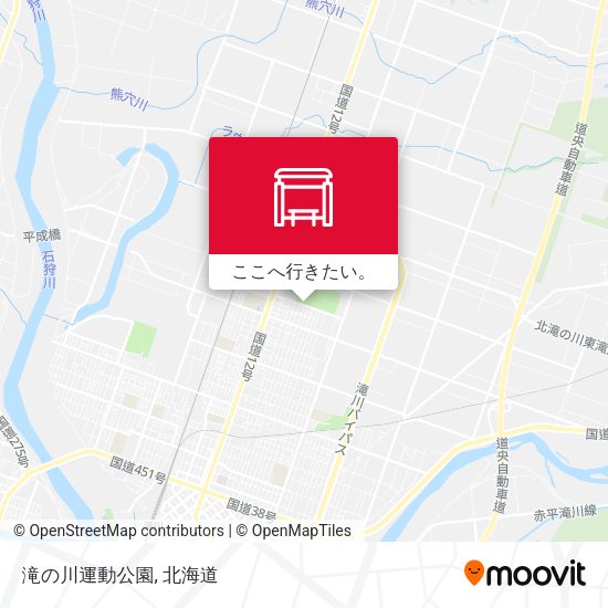 滝の川運動公園地図