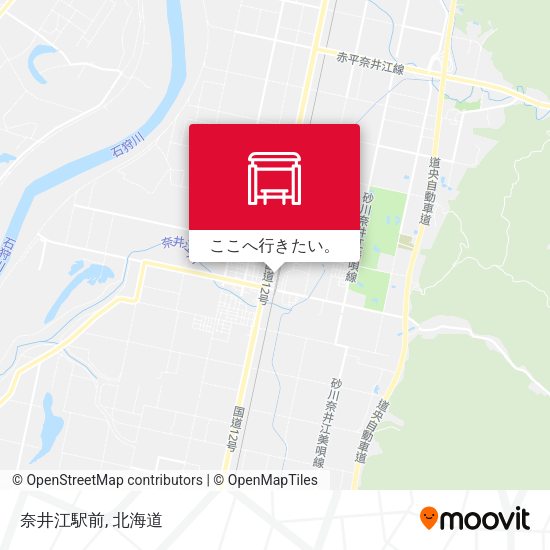 奈井江駅前地図
