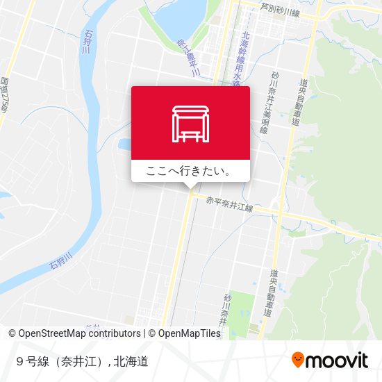 ９号線（奈井江）地図