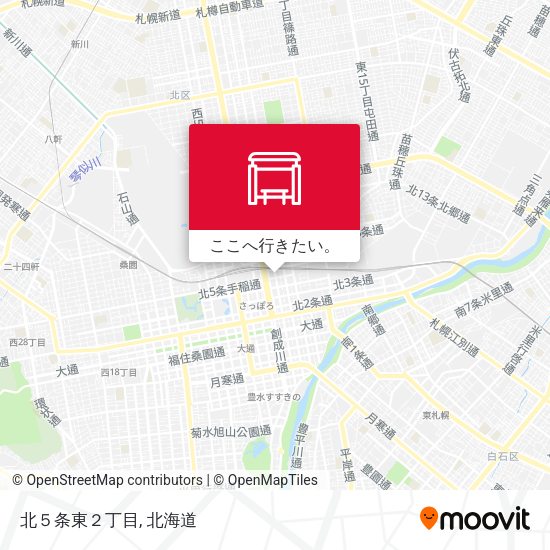 北５条東２丁目地図