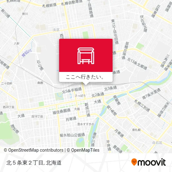 北５条東２丁目地図