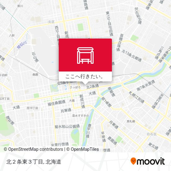 北２条東３丁目地図